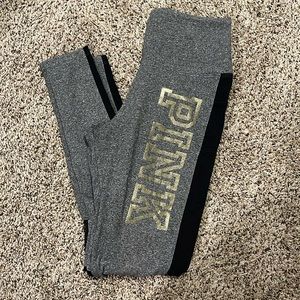 Pink vs leggings size small